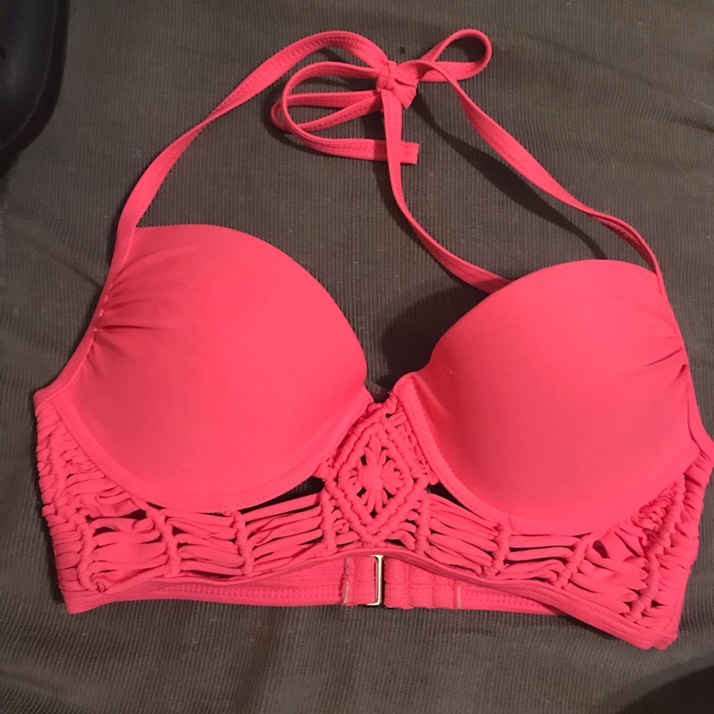 Salmon bikini top $10, size XS